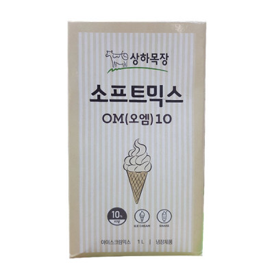 [담짜몰] 상하목장 소프트믹스 M10 (1000ml/1박스/6개입)/매일유업/소프트아이스크림